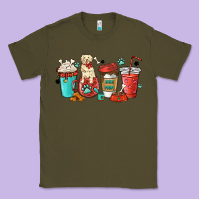 Dog Mama Golden Retriever Classic Tee Designed By Maliassmallbusiness