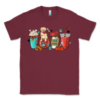 Burgundy dog mama golden retriever Classic Tee - MaliasSmallBusiness