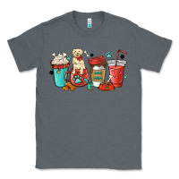 Charcoal Heather dog mama golden retriever Classic Tee - MaliasSmallBusiness