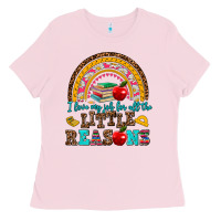 Bubblegum Pink i love my job for all the little reasons Ladies Tee - AdoDesignShop