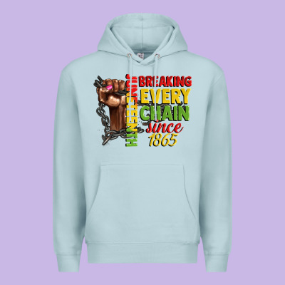 Juneteenth Breaking Every Chain Since 1865 Woman F Premium Hoodie Designed By Cowgirlartshop
