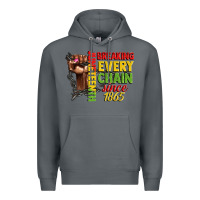 Rock juneteenth breaking every chain since 1865 woman f Premium Hoodie - CowGirlArtShop