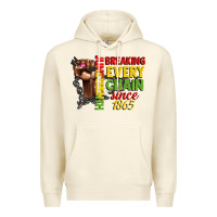 Sandshell juneteenth breaking every chain since 1865 woman f Premium Hoodie - CowGirlArtShop