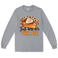Heather Grey Just Here For The Pie Long Sleeve Tee - MaliasSmallBusiness