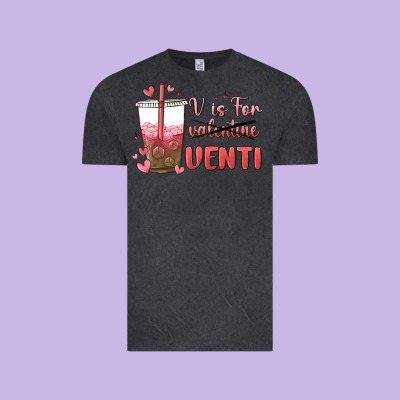 V Is For Valentine Venti Vintage Tee Designed By Maliassmallbusiness