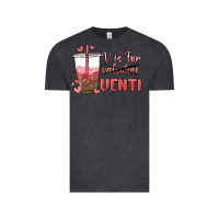 Vintage Black v is for valentine venti Vintage Tee - MaliasSmallBusiness