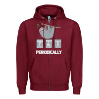 Burgundy Periodically Zipper Hoodie - Bettercallsaul