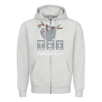 Dove Grey Periodically Zipper Hoodie - Bettercallsaul
