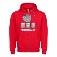 Red Periodically Zipper Hoodie - Bettercallsaul