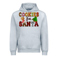 Heather Grey cookies for santa Urban Hoodie - FaDigitalArtStudio