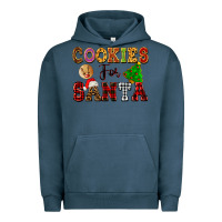 Pigment Midnight Navy cookies for santa Urban Hoodie - FaDigitalArtStudio