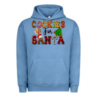 Pigment Pebble Blue cookies for santa Urban Hoodie - FaDigitalArtStudio