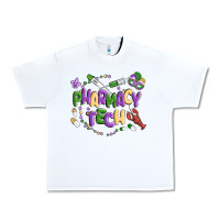 White pharmacy tech Urban Heavy Tee - MaliasSmallBusiness