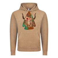 Vintage Coffee bullskull arrowhead Vintage Hoodie - Jasminsmagicworld