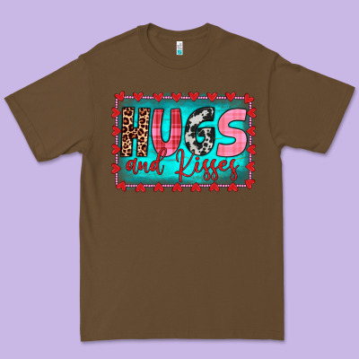 Hugs And Kisses Premium Tee Designed By Jahusdesignshop