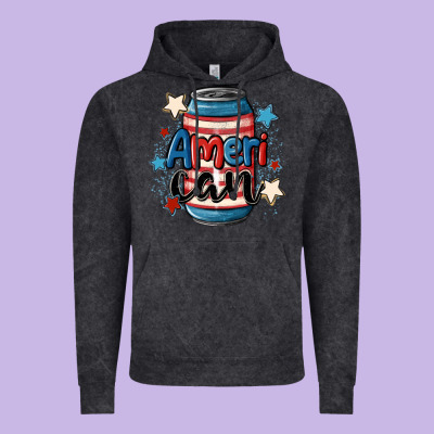 American Can Cooler Vintage Hoodie Designed By Maliassmallbusiness