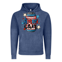 Vintage Denim American can cooler Vintage Hoodie - MaliasSmallBusiness