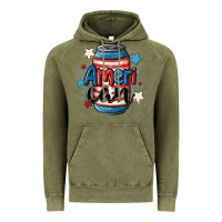 Vintage Olive American can cooler Vintage Hoodie - MaliasSmallBusiness