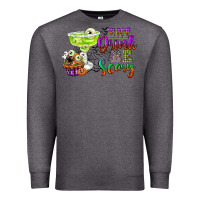 Charcoal Heather eat drink and be scary Premium Sweatshirt - CowGirlArtShop