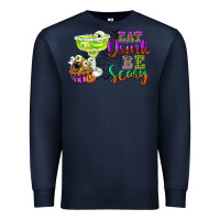 Navy eat drink and be scary Premium Sweatshirt - CowGirlArtShop