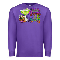 Purple eat drink and be scary Premium Sweatshirt - CowGirlArtShop
