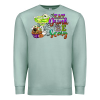 Seafoam eat drink and be scary Premium Sweatshirt - CowGirlArtShop