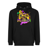 Black mardi gras gamer Heavyweight Hoodie - CowGirlArtShop