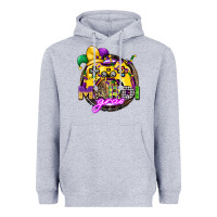 Heather Grey mardi gras gamer Heavyweight Hoodie - CowGirlArtShop