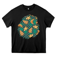 Black christmas gingerbread cookies patch Heavy Core Tee - BundleAndBundleShop