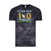 Cloud Black flying into 100 days of school Vintage Tee - MaliasSmallBusiness