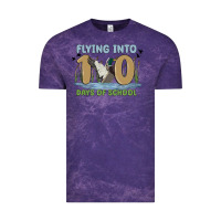 Cloud Purple flying into 100 days of school Vintage Tee - MaliasSmallBusiness