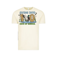 Vintage Arctic flying into 100 days of school Vintage Tee - MaliasSmallBusiness