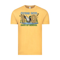 Vintage Mustard flying into 100 days of school Vintage Tee - MaliasSmallBusiness