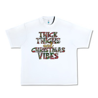 White thick thighs and Christmas vibes Urban Heavy Tee - AdoDesignShop