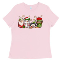 Bubblegum Pink Christmas coffee Ladies Tee - JahusDesignShop