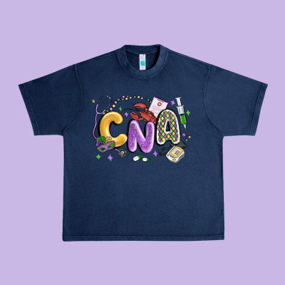 Cna Mardi Gras Urban Heavy Tee Designed By Maliassmallbusiness