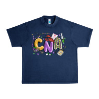 Navy cna mardi gras Urban Heavy Tee - MaliasSmallBusiness