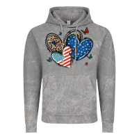 Cloud Rock american flag leopard hearts Vintage Hoodie - MaliasSmallBusiness
