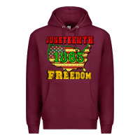 Burgundy juneteenth 1865 freedom Premium Hoodie - CowGirlArtShop