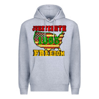 Heather Grey juneteenth 1865 freedom Premium Hoodie - CowGirlArtShop