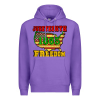 Purple juneteenth 1865 freedom Premium Hoodie - CowGirlArtShop