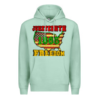 Seafoam juneteenth 1865 freedom Premium Hoodie - CowGirlArtShop