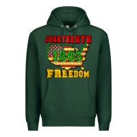 Sports Green juneteenth 1865 freedom Premium Hoodie - CowGirlArtShop