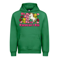 Emerald My first valentine's day unicorn Urban Hoodie - FaDigitalArtStudio