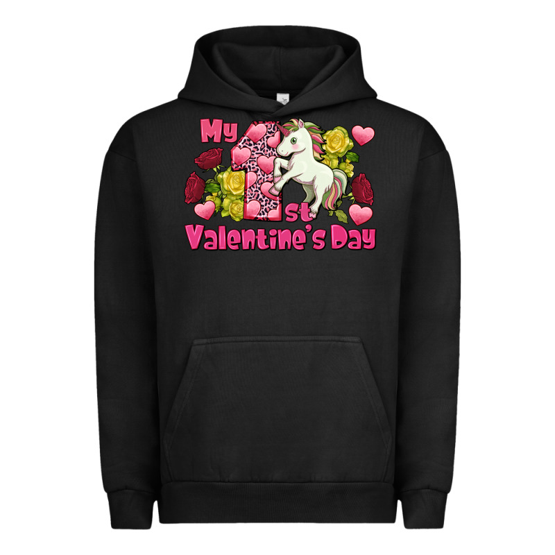 My First Valentine's Day Unicorn Urban Hoodie by FaDigitalArtStudio | Teevron