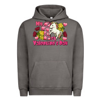 Pigment Tornado My first valentine's day unicorn Urban Hoodie - FaDigitalArtStudio