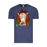 Vintage Denim Christmas Hereford Vintage Tee - JahusDesignShop