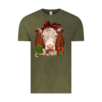 Vintage Olive Christmas Hereford Vintage Tee - JahusDesignShop