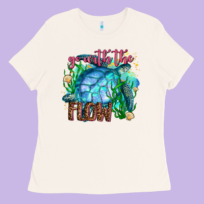 Go With The Flow Ladies Tee Designed By Adodesignshop