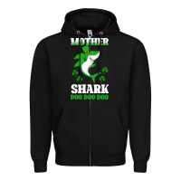Black Mother Shark Doo Doo Doo Zipper Hoodie - Bettercallsaul